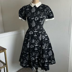 NWT ModCloth X Collectif Halloween Toile Dress